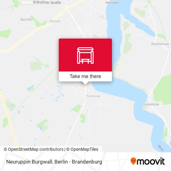 Neuruppin Burgwall map