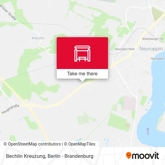 Bechlin Kreuzung map