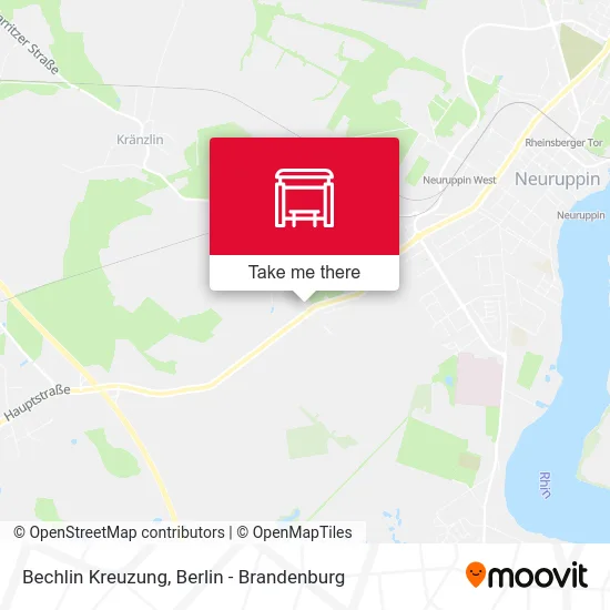 Bechlin Kreuzung map