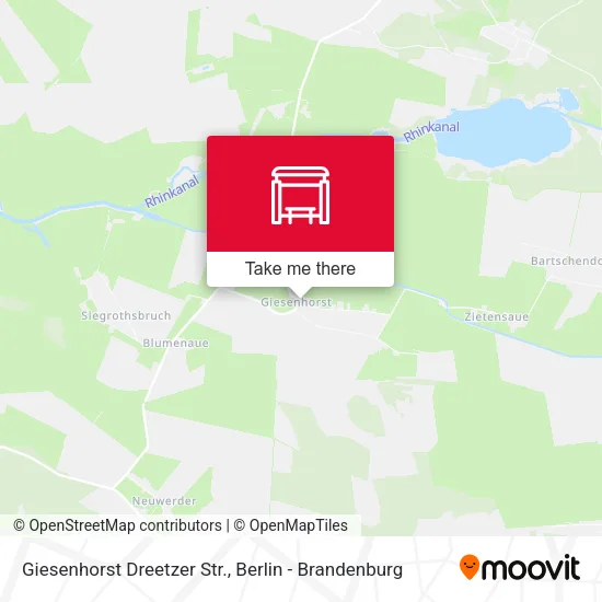 Карта Giesenhorst Dreetzer Str.