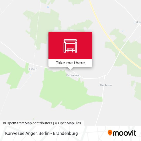 Karwesee Anger map