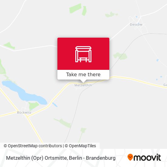 Metzelthin (Opr) Ortsmitte map