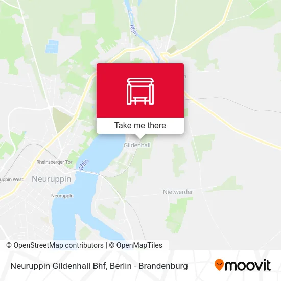 Карта Neuruppin Gildenhall Bhf