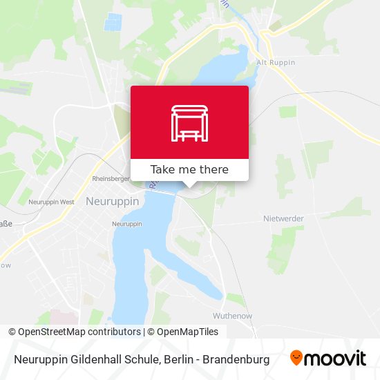 Neuruppin Gildenhall Schule map