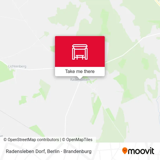 Radensleben Dorf map