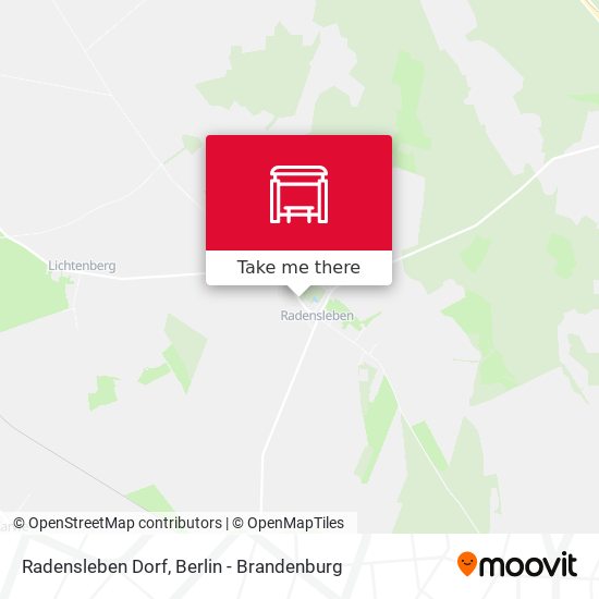 Radensleben Dorf map