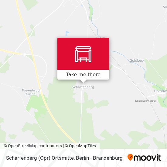 Scharfenberg (Opr) Ortsmitte map