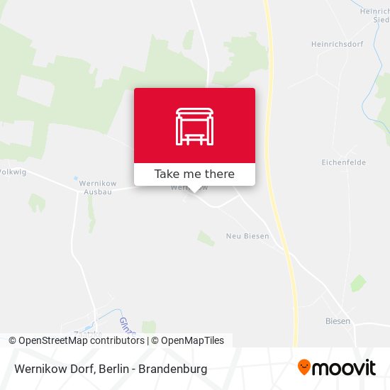 Wernikow Dorf map