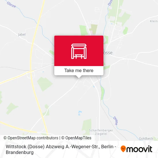 Карта Wittstock (Dosse) Abzweig A.-Wegener-Str.