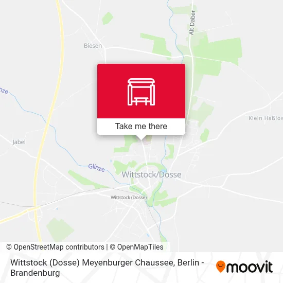 Wittstock (Dosse) Meyenburger Chaussee map