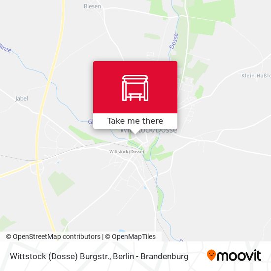 Wittstock (Dosse) Burgstr. map