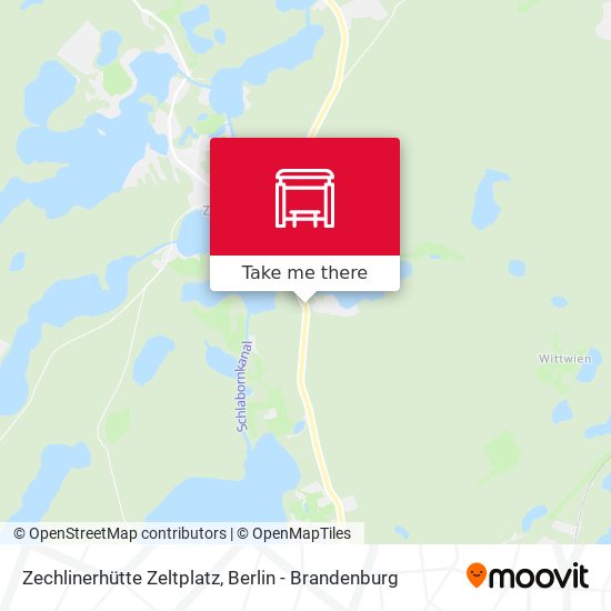Zechlinerhütte Zeltplatz map