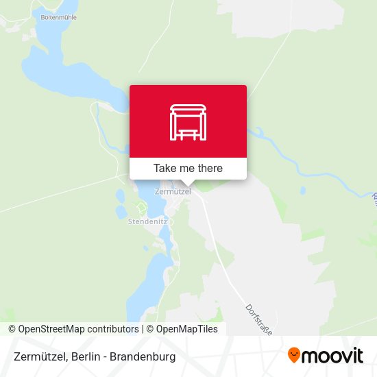 Zermützel map