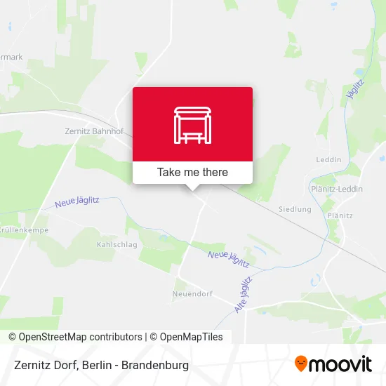 Zernitz Dorf map