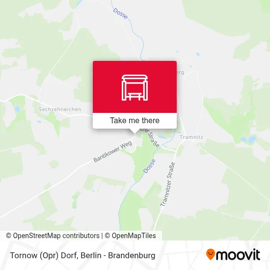 Tornow (Opr) Dorf map