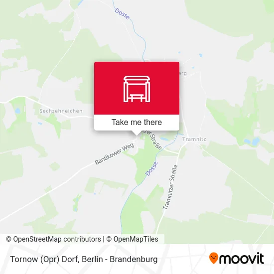 Tornow (Opr) Dorf map