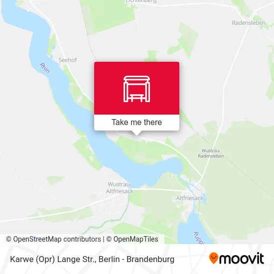 Karwe (Opr) Lange Str. map