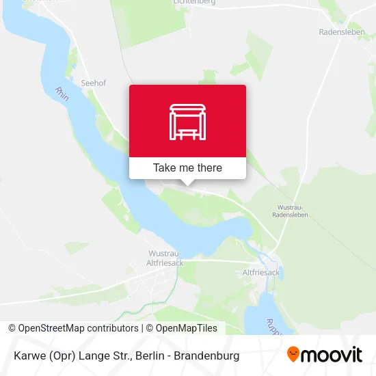 Карта Karwe (Opr) Lange Str.