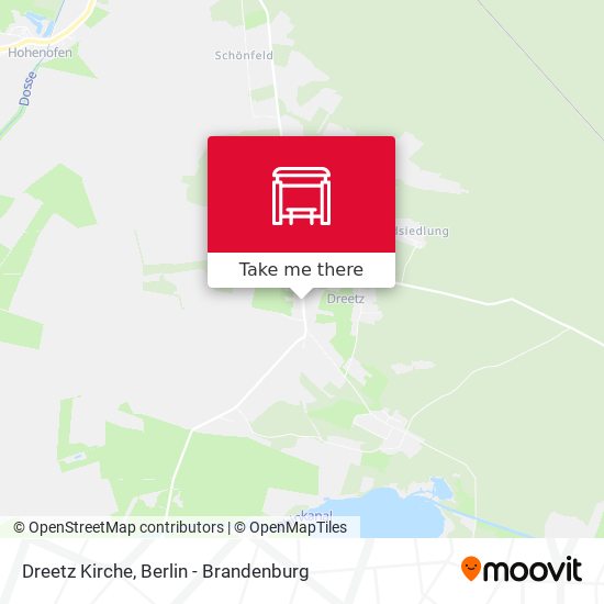 Dreetz Kirche map