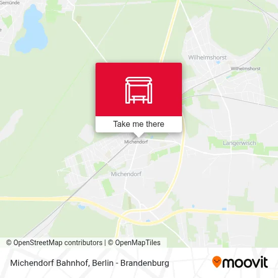 Michendorf Bahnhof map