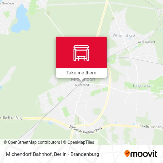 Michendorf Bahnhof map