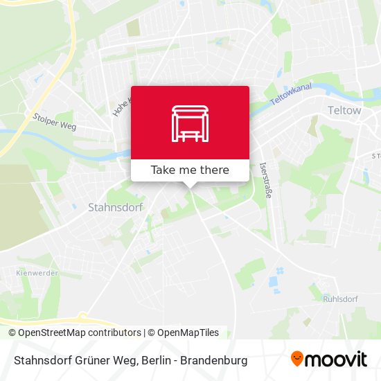 Stahnsdorf Grüner Weg map