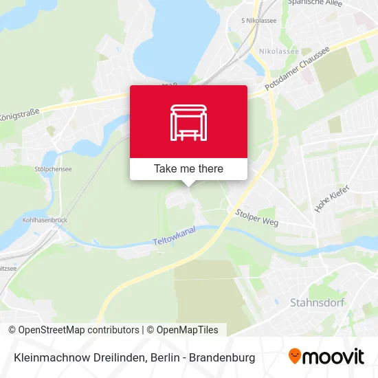 Kleinmachnow Dreilinden map