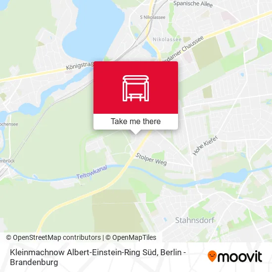 Карта Kleinmachnow Albert-Einstein-Ring Süd