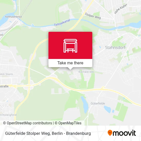 Güterfelde Stolper Weg map