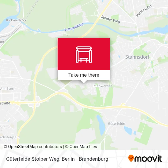 Güterfelde Stolper Weg map