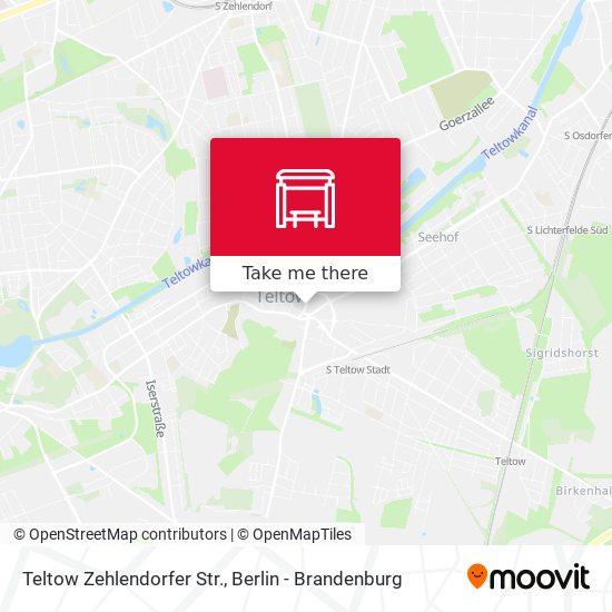 Teltow Zehlendorfer Str. map