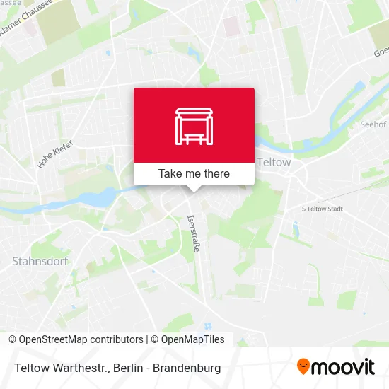 Teltow Warthestr. map