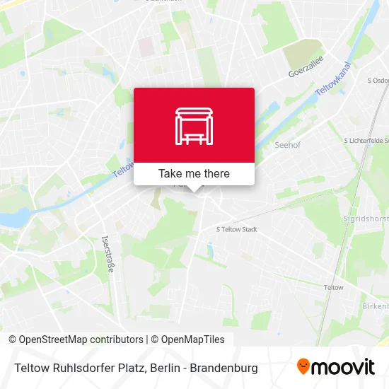 Teltow Ruhlsdorfer Platz map