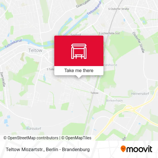 Карта Teltow Mozartstr.