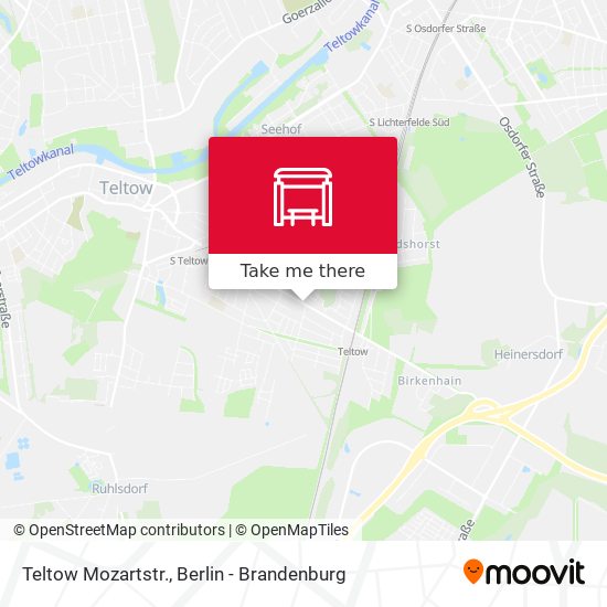 Teltow Mozartstr. map