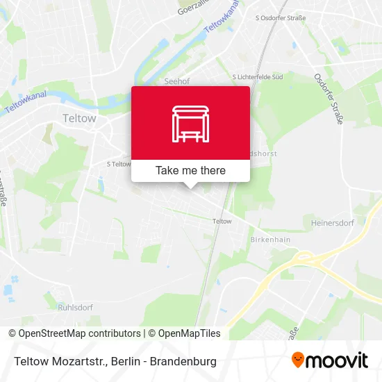Teltow Mozartstr. map
