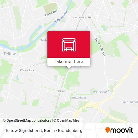 Teltow Sigridshorst map