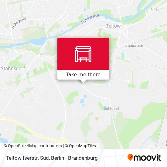 Teltow Iserstr. Süd map