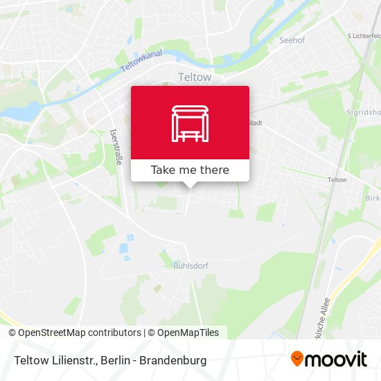 Teltow Lilienstr. map