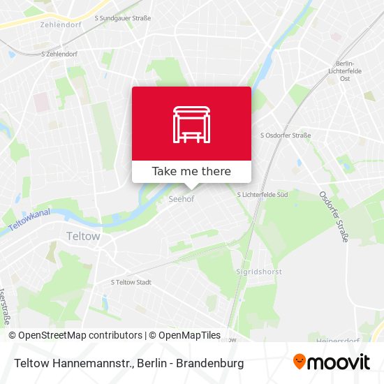 Teltow Hannemannstr. map