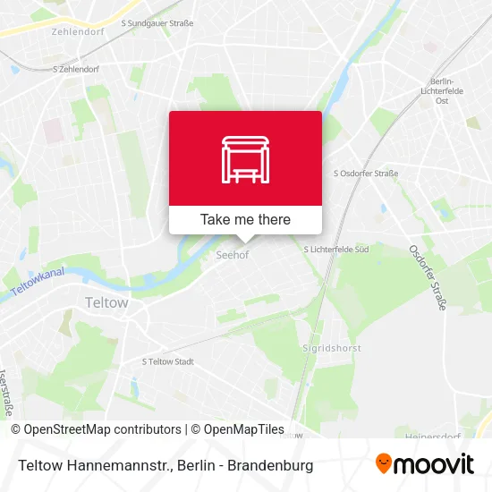 Карта Teltow Hannemannstr.