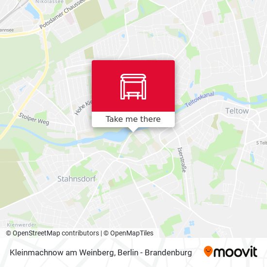 Kleinmachnow am Weinberg map
