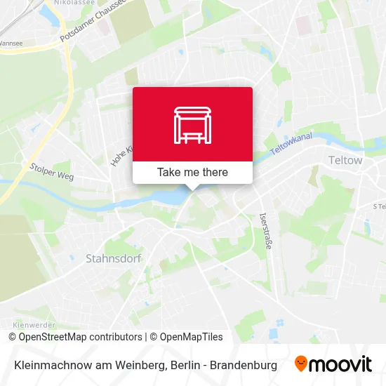 Kleinmachnow am Weinberg map