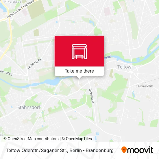 Карта Teltow Oderstr./Saganer Str.