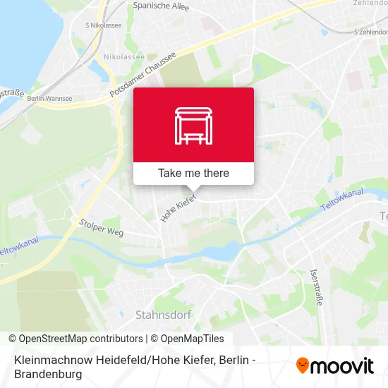 Kleinmachnow Heidefeld / Hohe Kiefer map