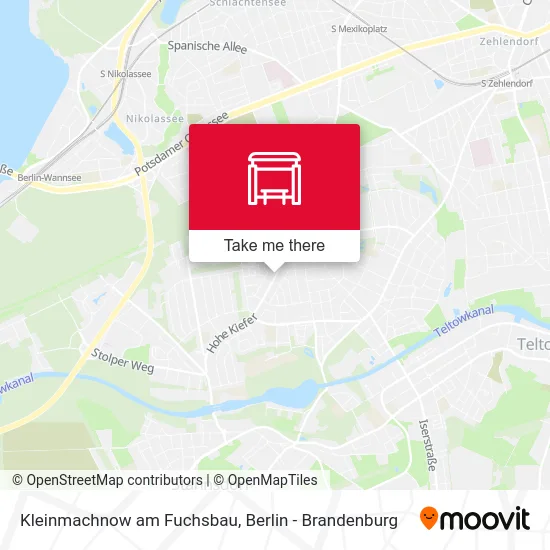 Kleinmachnow am Fuchsbau map