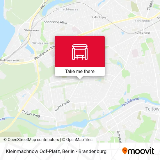 Карта Kleinmachnow Odf-Platz