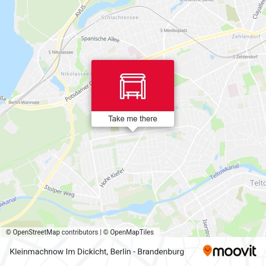 Карта Kleinmachnow Im Dickicht