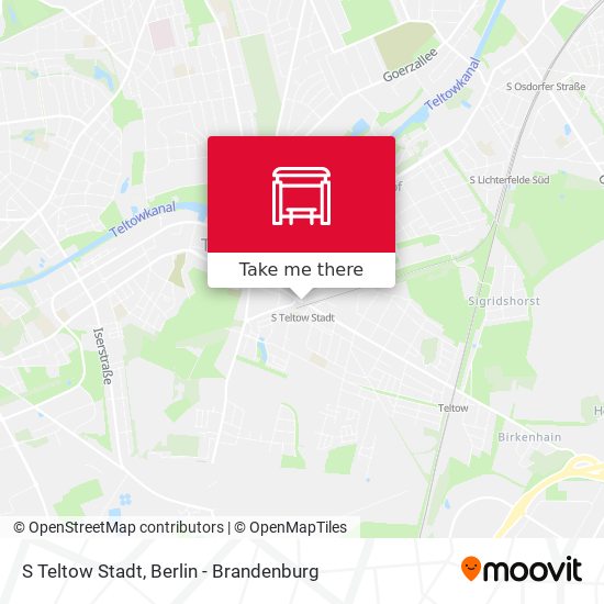 S Teltow Stadt map