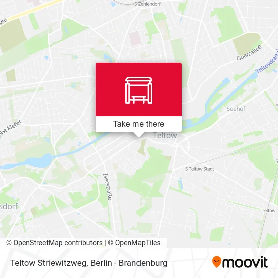 Teltow Striewitzweg map